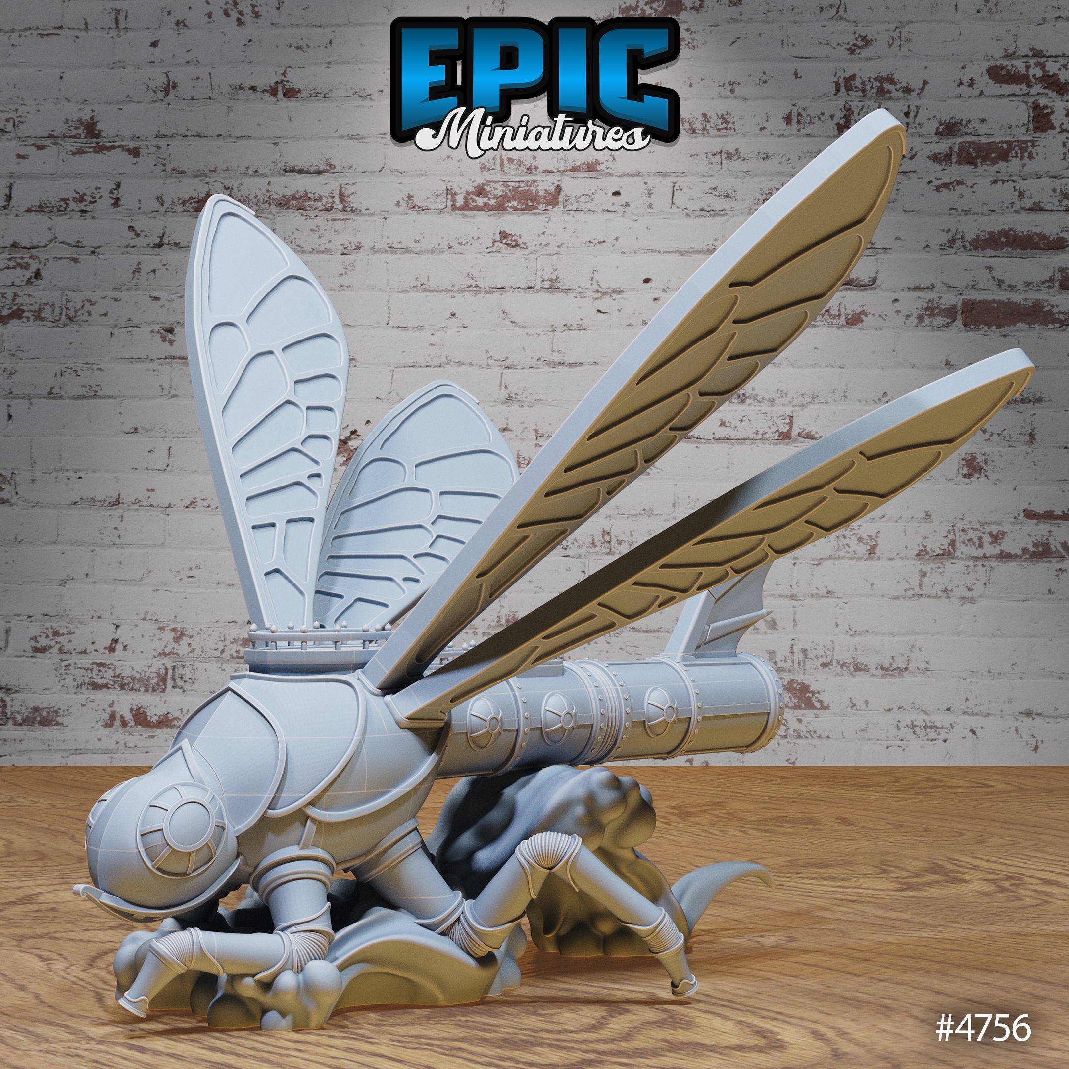 Dragonfly Spelljammer Airship / Astral Ship / Wind Boat / Cloud Vessel / Steampunk Construct / War Siege Engine Mothership / Battle Plane